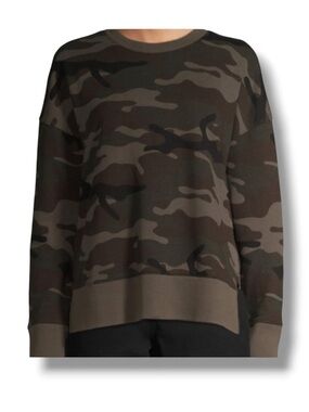 Camo Print Army Sweater Fall Fashion Sweatshirt